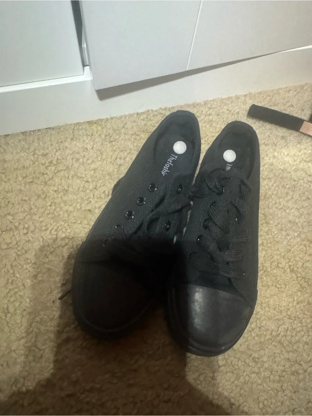 Skechers kids Black Athletic Comfort Strap sneakers plus a second pair free